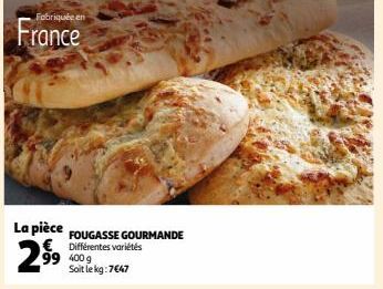 FOUGASSE GOURMANDE