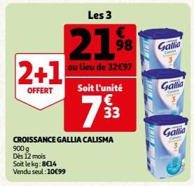 CROISSANCE GALLIA CALISMA