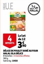 DÉLICE DE POULET DORÉ AU FOUR HALAL ISLA DÉLICE