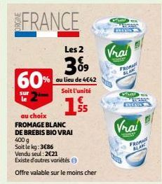 FROMAGE BLANC DE BREBIS BIO VRAI