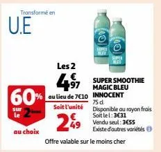 super smoothie magic bleu innocent