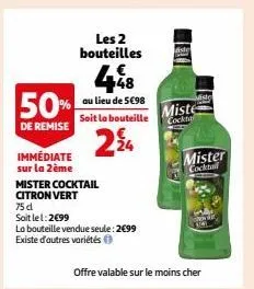 mister cocktail citron vert