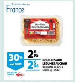 NOUILLES AUX LÉGUMES AUCHAN