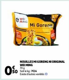 NOUILLES MI GORENG NI ORIGINAL WEI MING