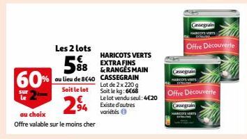 haricots verts Cassegrain