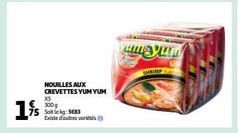 NOUILLES AUX  CREVETTES YUM YUM