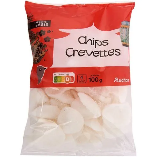 chips de  crevettes