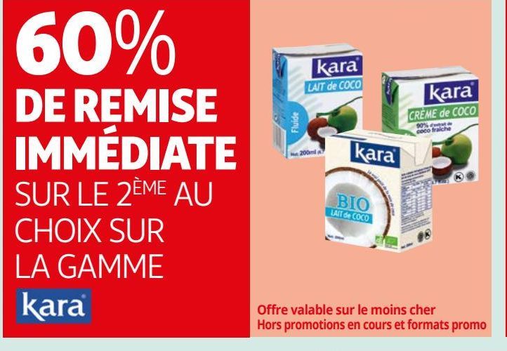 60% DE REMISE  IMMÉDIATE SUR LE 2ÈME AU  CHOIX SUR  LA GAMME