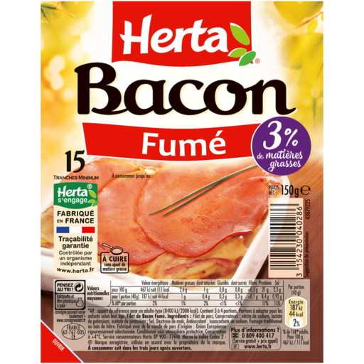 BACON FUMÉ HERTA