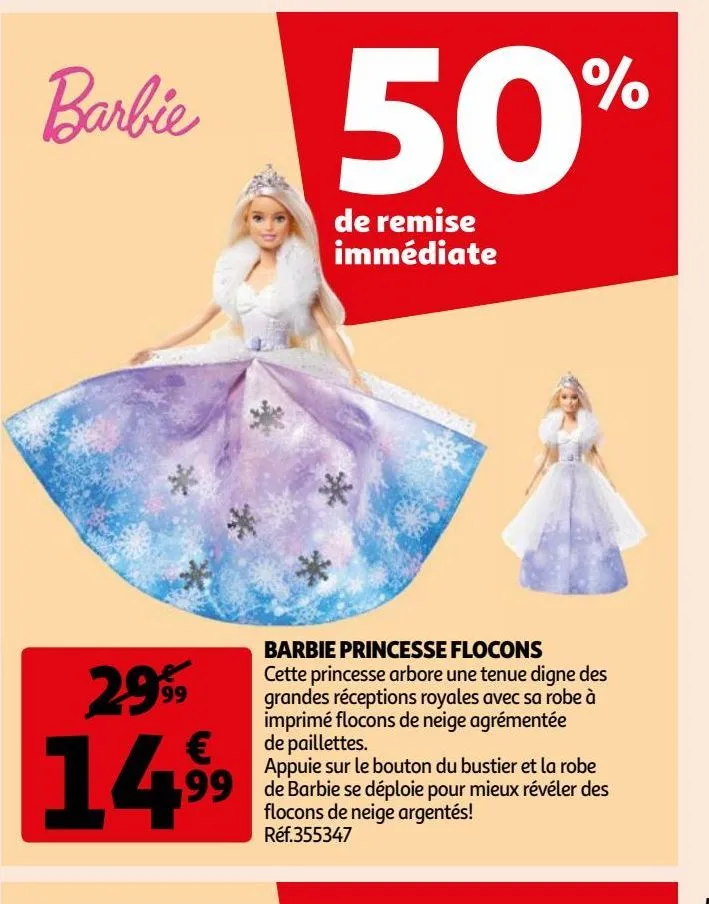 barbie princesse flocons