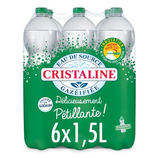  CRISTALINE EAU DE SOURCE GAZÉIFIÉE