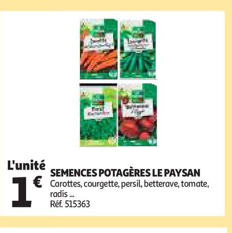 SEMENCES POTAGÈRES LE PAYSAN