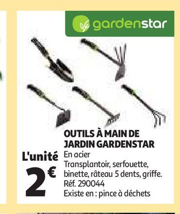 OUTILS À MAIN DE JARDIN GARDENSTAR