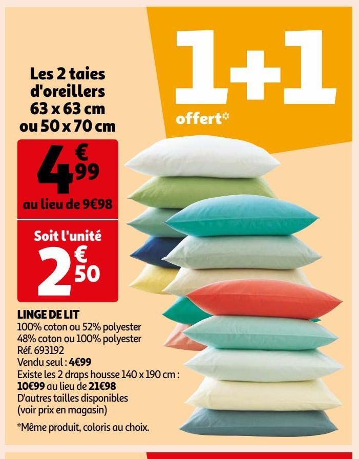  LINGE DE LIT