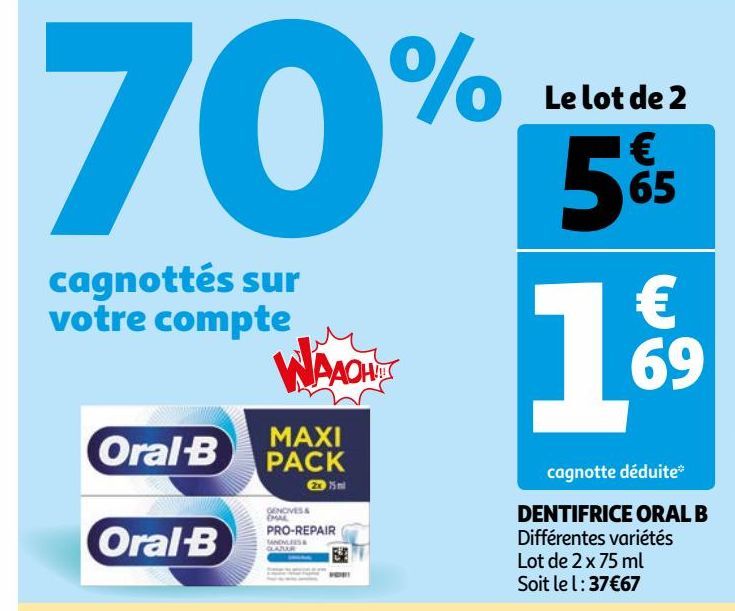 DENTIFRICE ORAL B