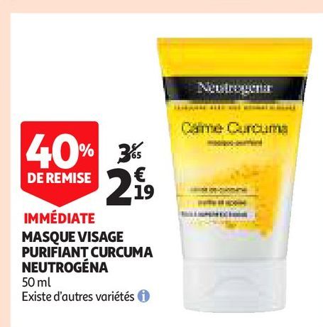 VISAGE PURIFIANT CURCUMA NEUTROGENA 