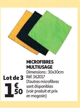 microfibres multiusage 