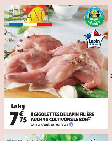 8 gigolettes de lapin filière auchan cultivons le bon(2)