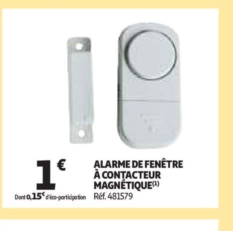 ALARME DE FENÊTRE À CONTACTEUR MAGNÉTIQUE(1)