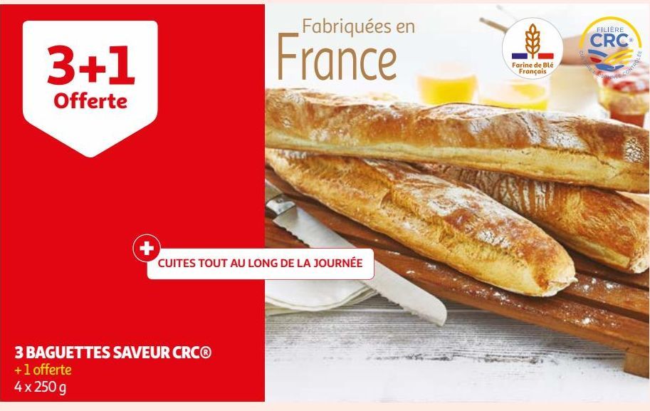 3 BAGUETTES SAVEUR CRC® 