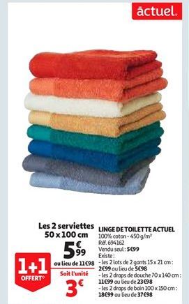 LINGE DE TOILETTE ACTUEL