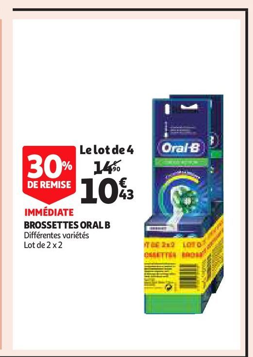 BROSSETTES ORAL B