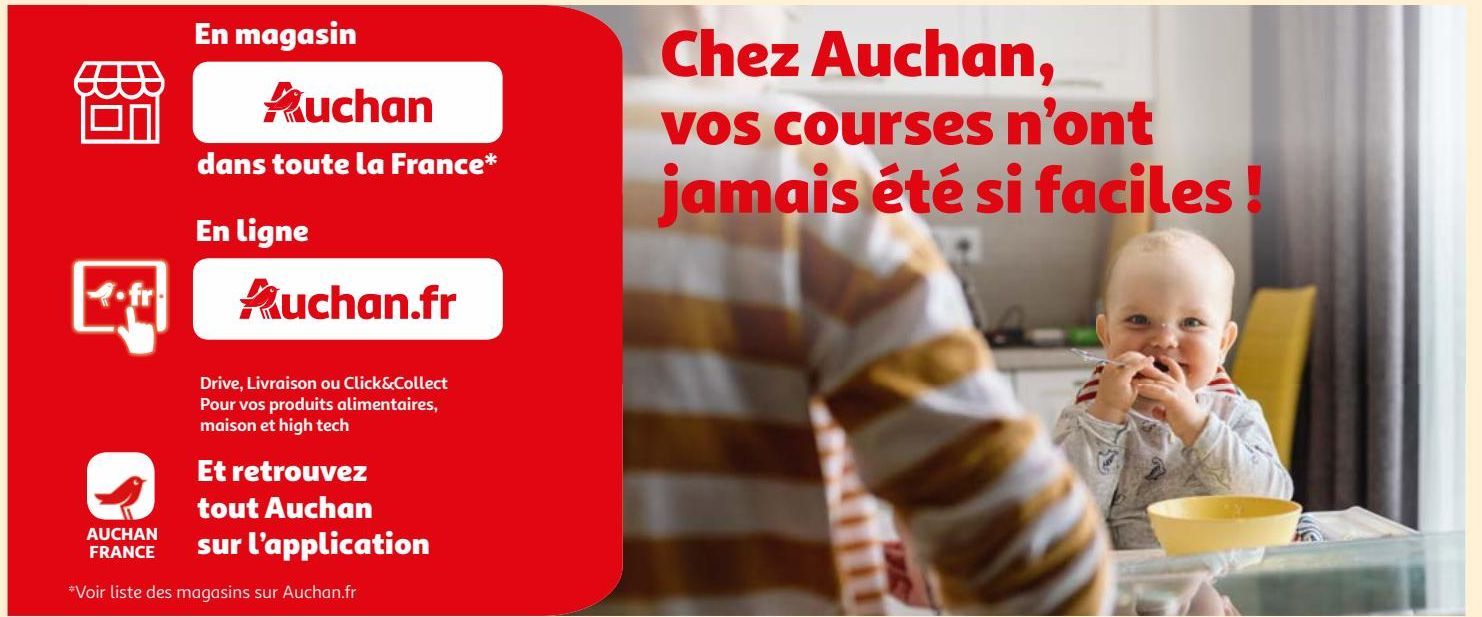 Chez Auchan, vos courses n’ont jamais été si faciles !