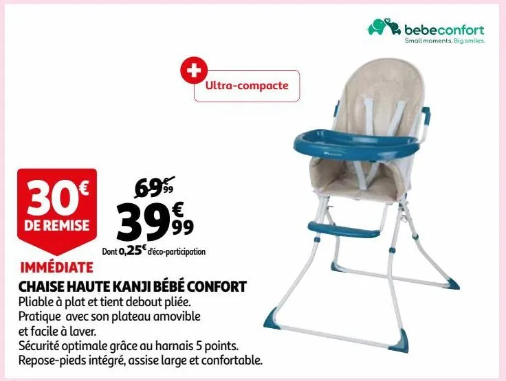 chaise haute kanji bébé confort