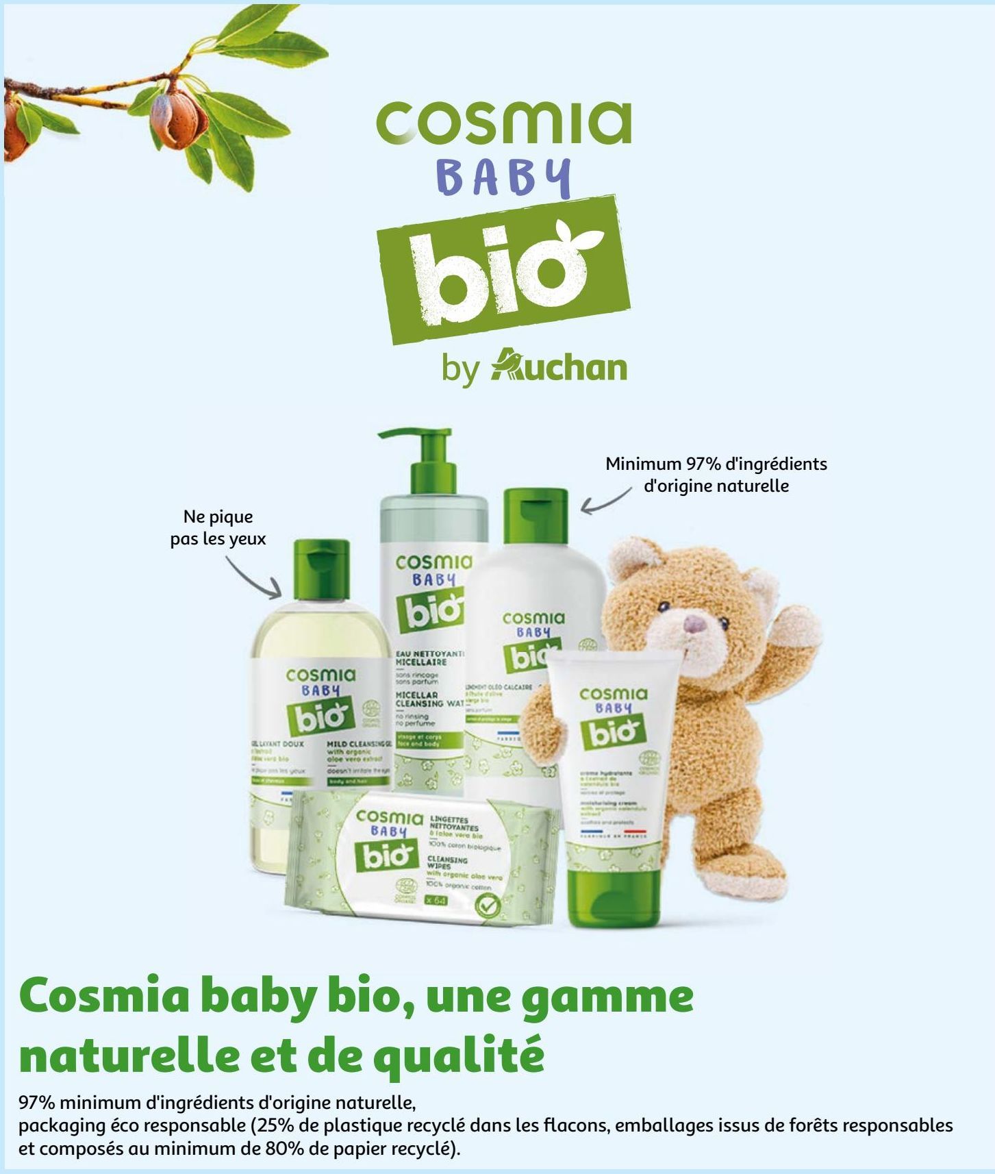 Cosmia baby bio, une gamme naturelle et de qualité