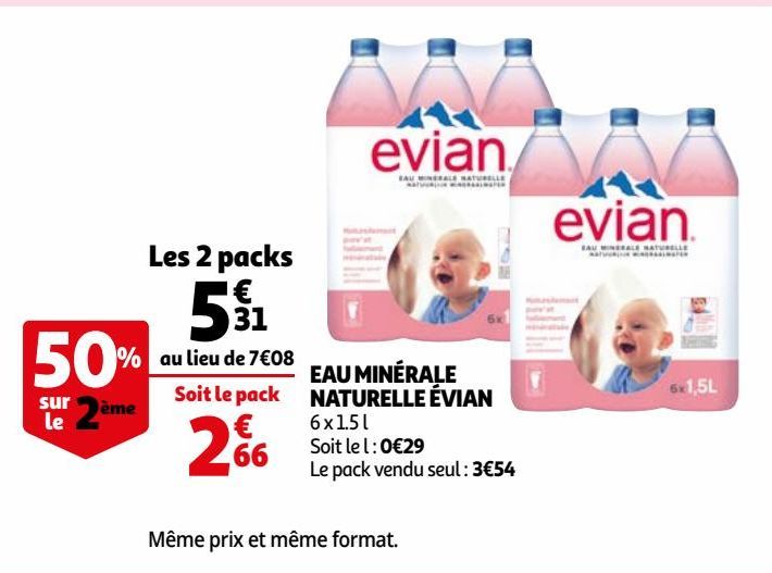 EAU MINÉRALE NATURELLE ÉVIAN