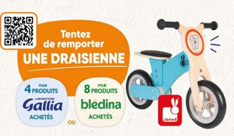 Tentez de remporter UNE DRAISIENNE