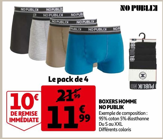 BOXERS HOMME NO PUBLIK