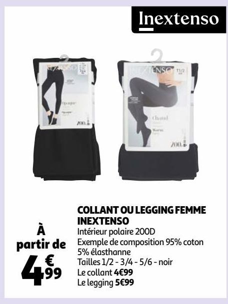 COLLANT OU LEGGING FEMME INEXTENSO