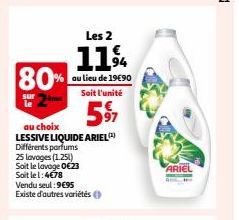 lessive liquide Ariel