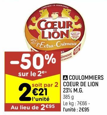 fromage Coeur de Lion