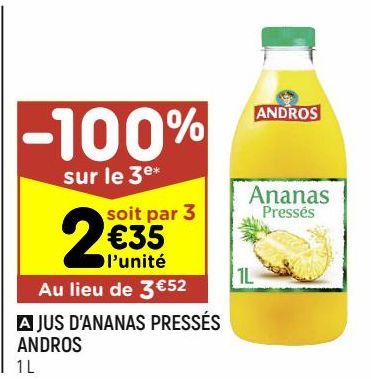 jus d'ananas Andros