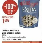 chocolat au lait kellogg's