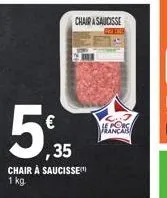 chaira saucisse  € ,35  chair à saucisse 1 kg.  heancas 