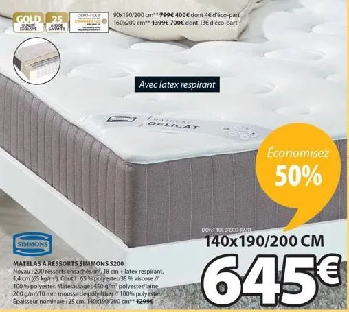 matelas à ressorts 