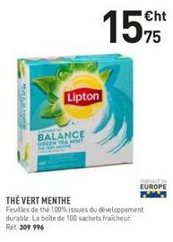 thé vert Lipton