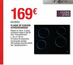 plaque de cuisson Dim