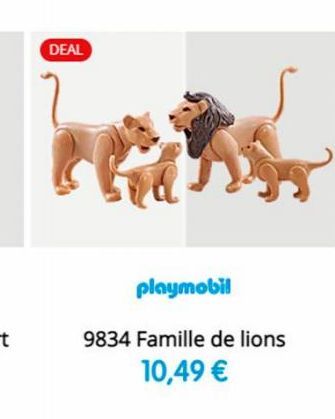 DEAL  playmobil  9834 Famille de lions  10,49 € 