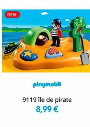 DEAL  playmobil  9119 île de pirate  8,99 € 