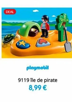 deal  playmobil  9119 île de pirate  8,99 € 