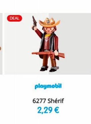 DEAL  playmobil  6277 Shérif  2,29 € 