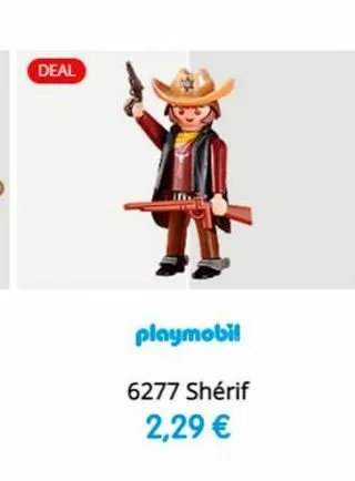 deal  playmobil  6277 shérif  2,29 € 
