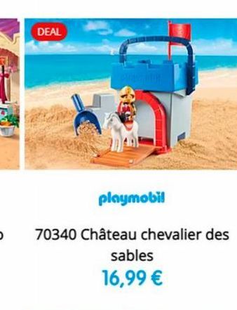 DEAL  playmobil  70340 Château chevalier des  sables 16,99 € 