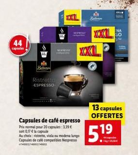 capsules de café 