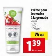 crème pour les mains 