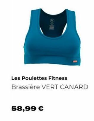 Les Poulettes Fitness Brassière VERT CANARD  58,99 € 